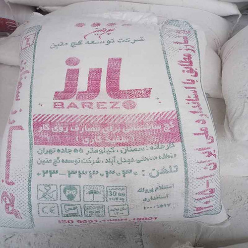 گچ سفید روی کار بارز سمنان ۲۵ کیلویی